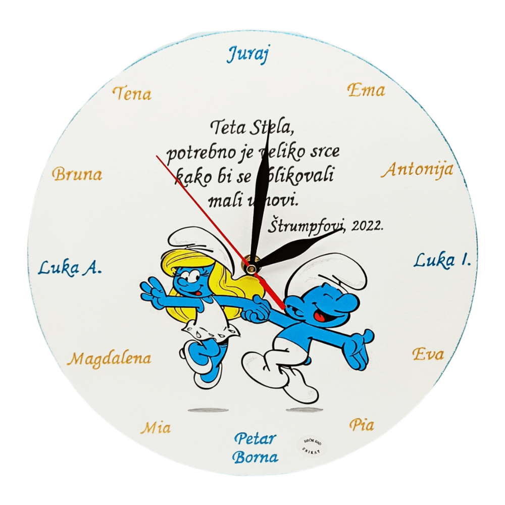 Personalizált óra a nagynéninek a óvodában Š1797
