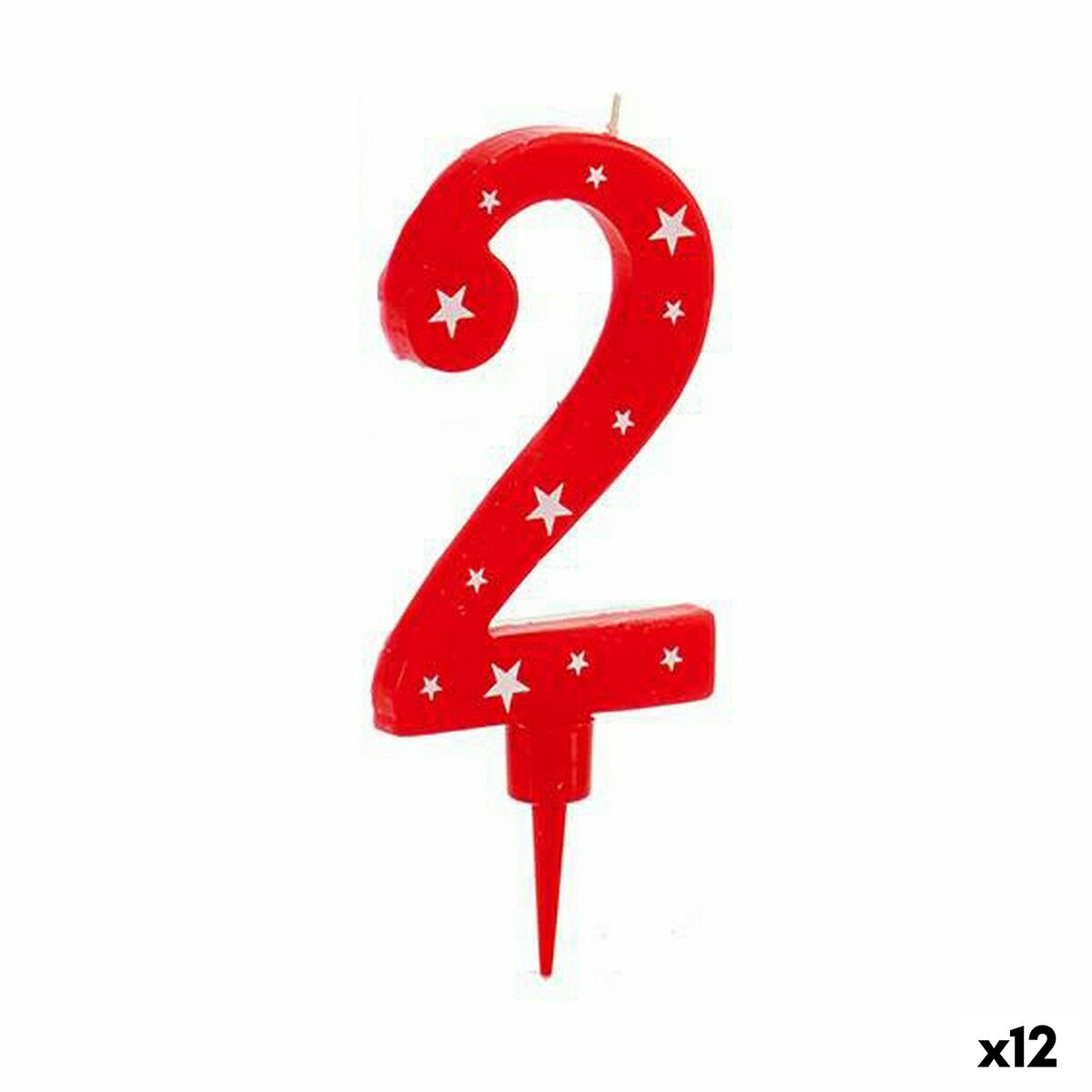 Svijeća Rođendan Brojevi 2 (12 kom.)