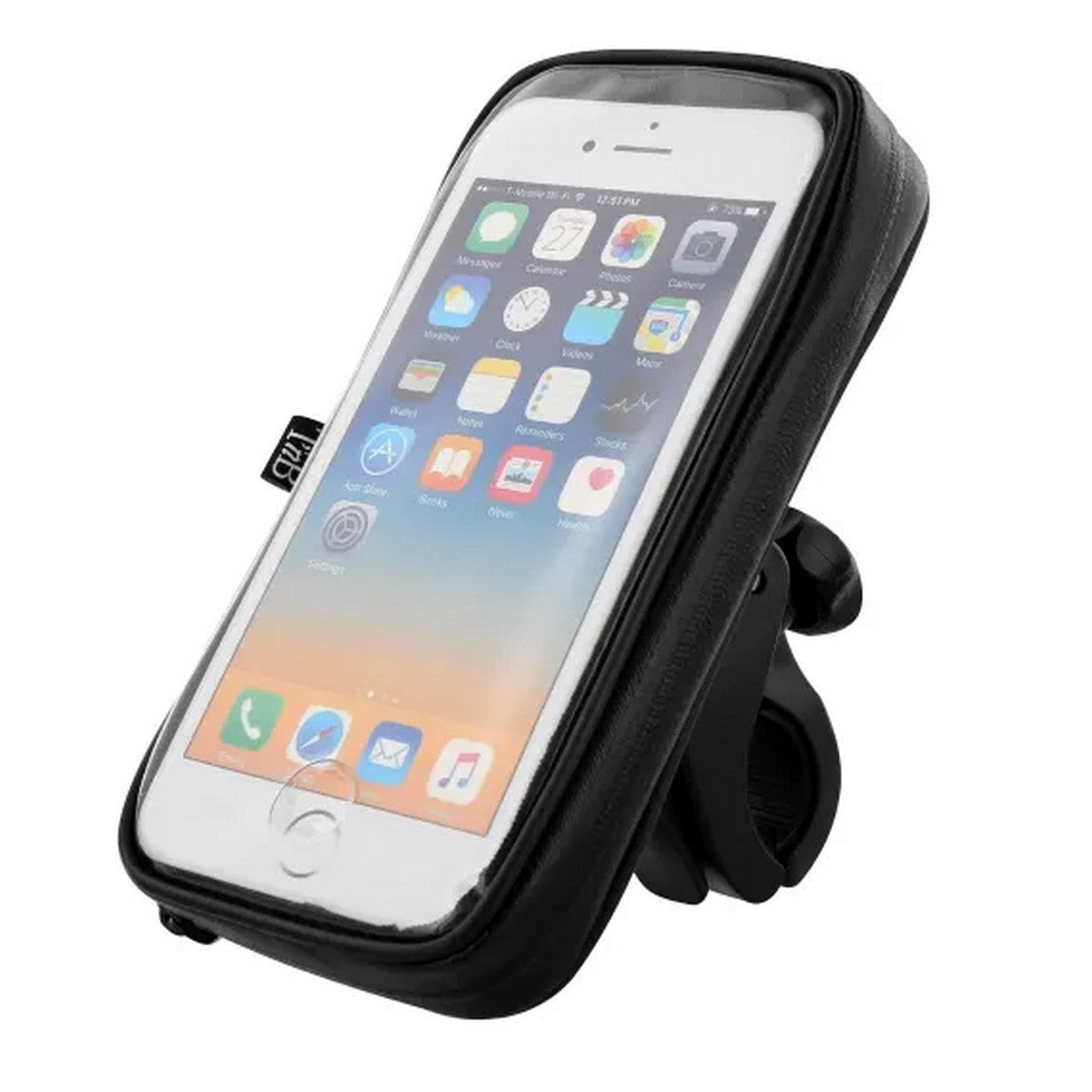 Urban Moov - Polutvrda futrola za telefon za bicikl i skuter - crna