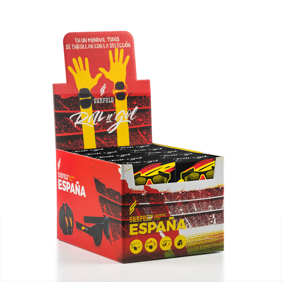 Roll-up sunčane naočale Sunfold Spain Black