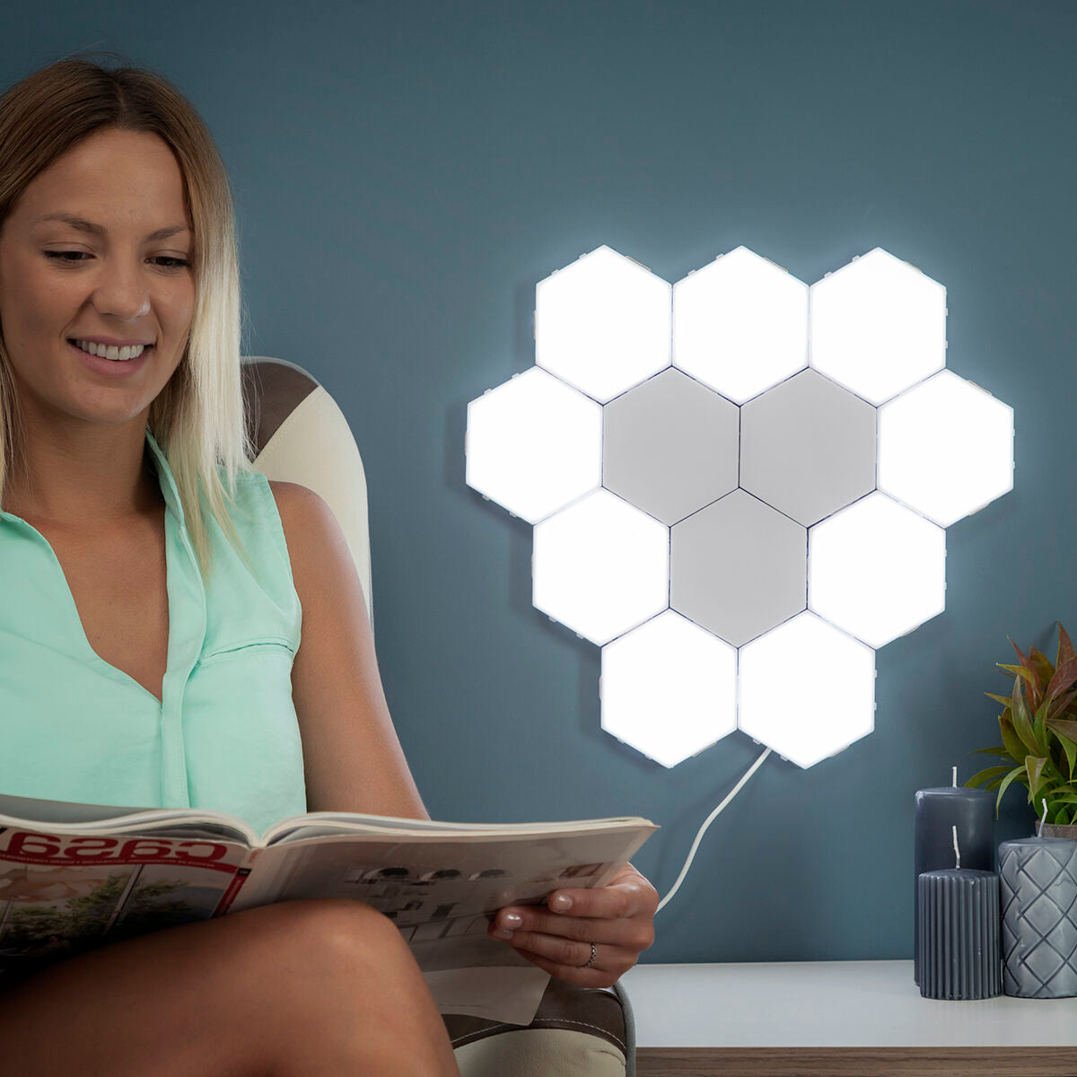 Set modularnih magnetskih i dodirnih LED ploča Tilight InnovaGoods (3 Kom.)