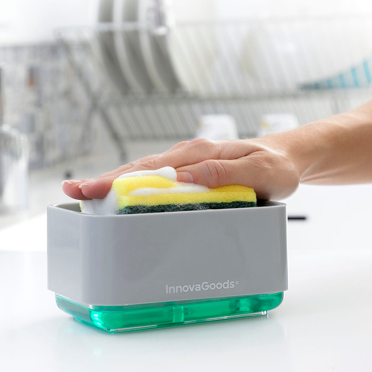 Dozator sapuna za sudoper 2 u 1 Pushoap InnovaGoods