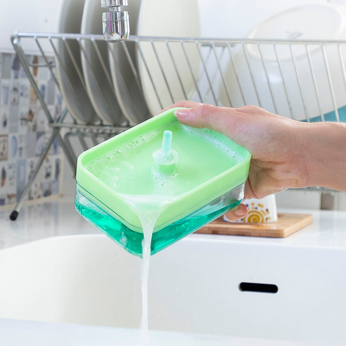 Dozator sapuna za sudoper 2 u 1 Pushoap InnovaGoods