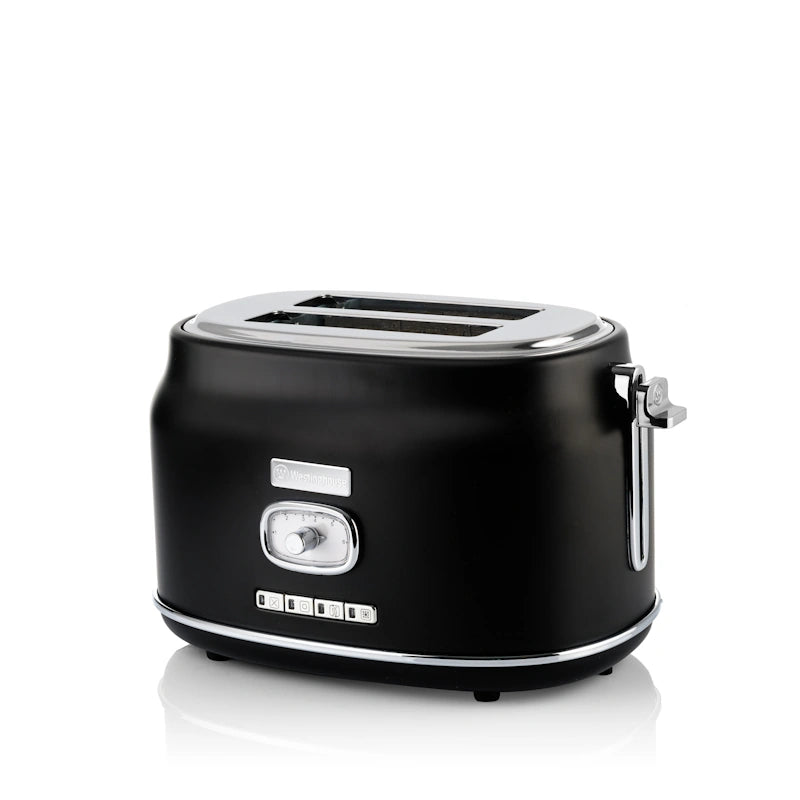 Westinghouse Retro Black 2 Slice toster