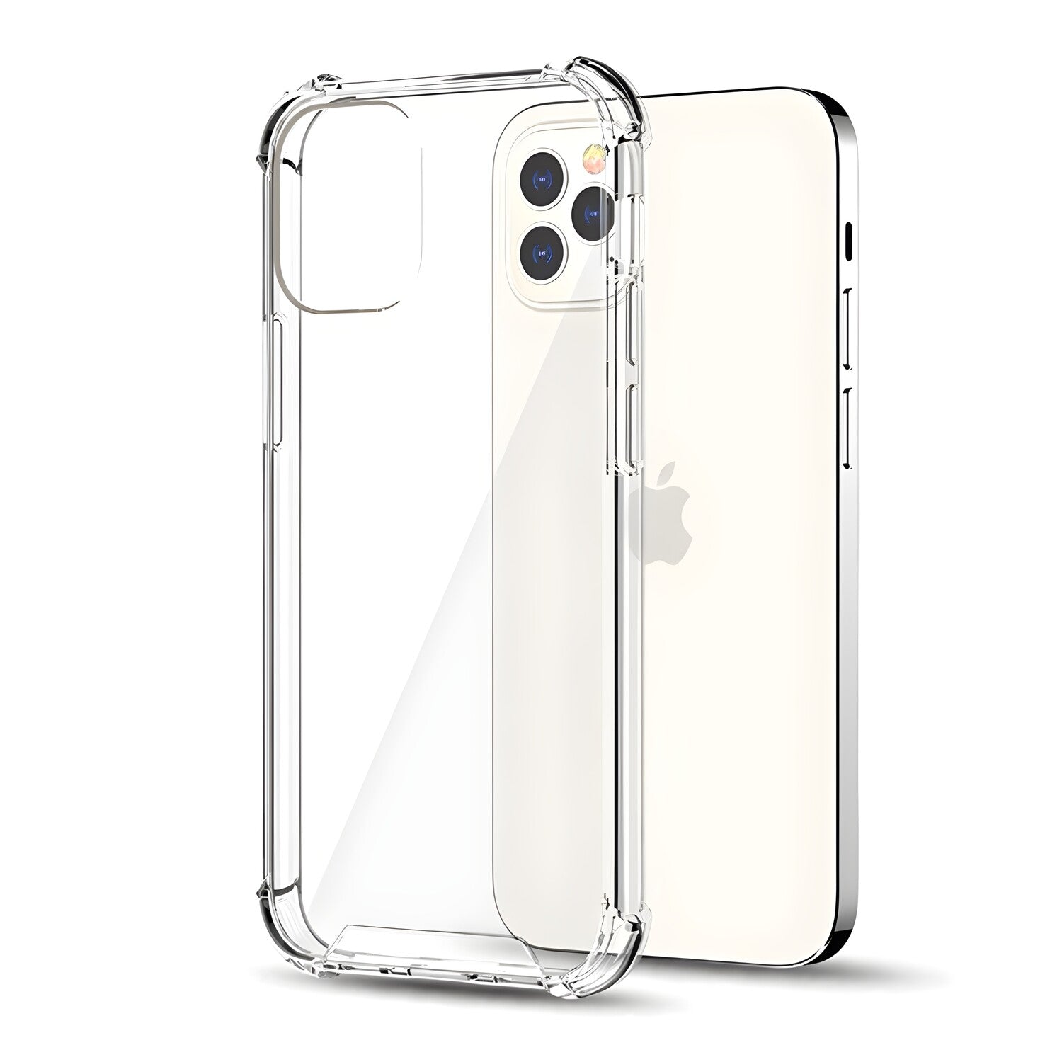 Silikonska futrola s ojačanim rubovima za Apple iPhone 13 Pro - Prozirna KP23574