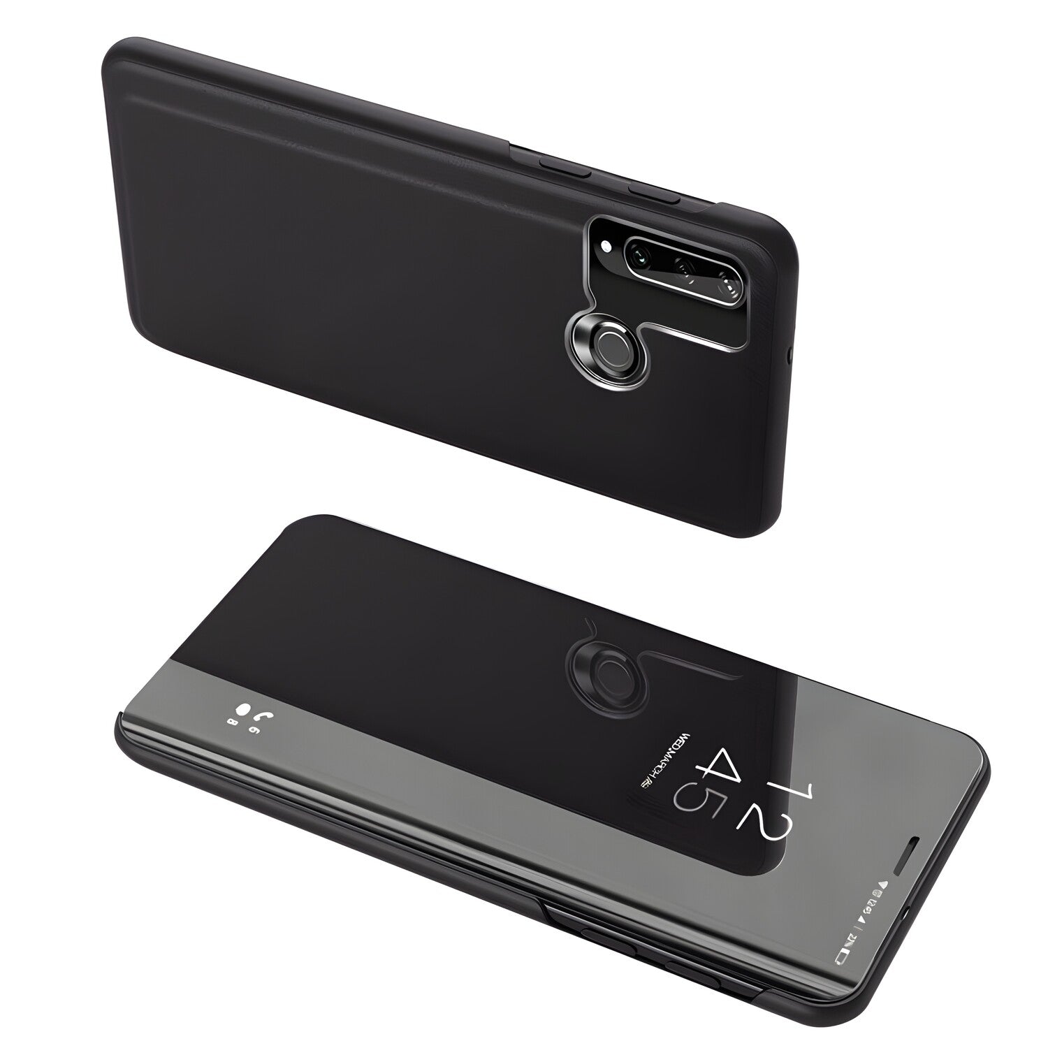 Futrola Clear View za Huawei Y6P - Crna KP8932