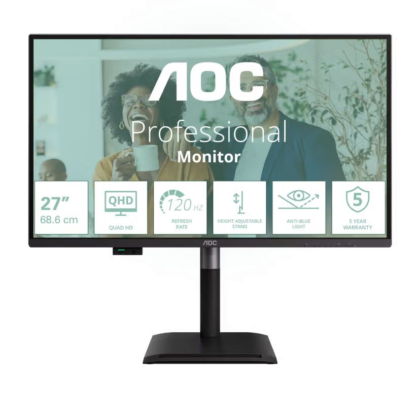 AOC Q27P4CV računalni monitor 68,6 cm (27") 2560 x 1440 pikseli Quad HD LED Crno