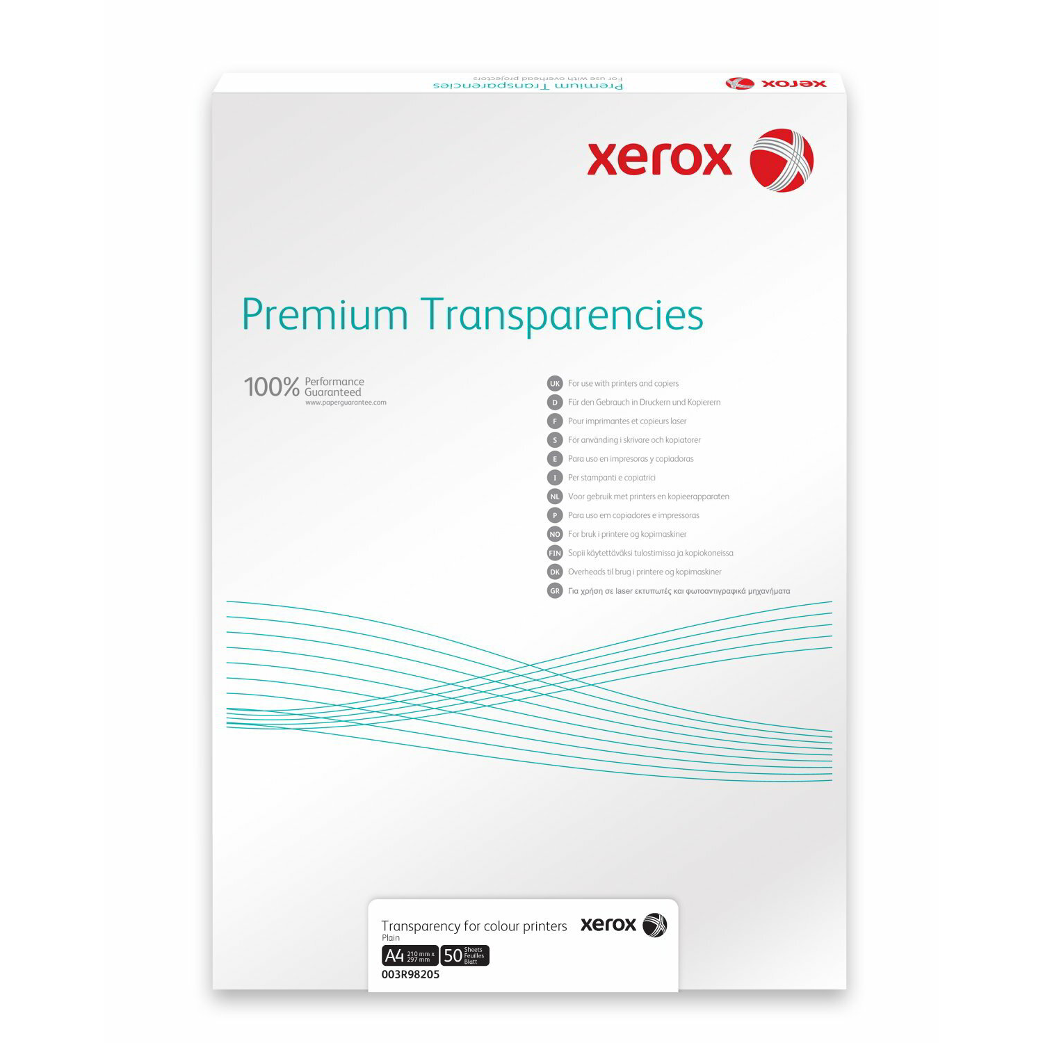 Xerox Transparant A4 Plain 100 listova