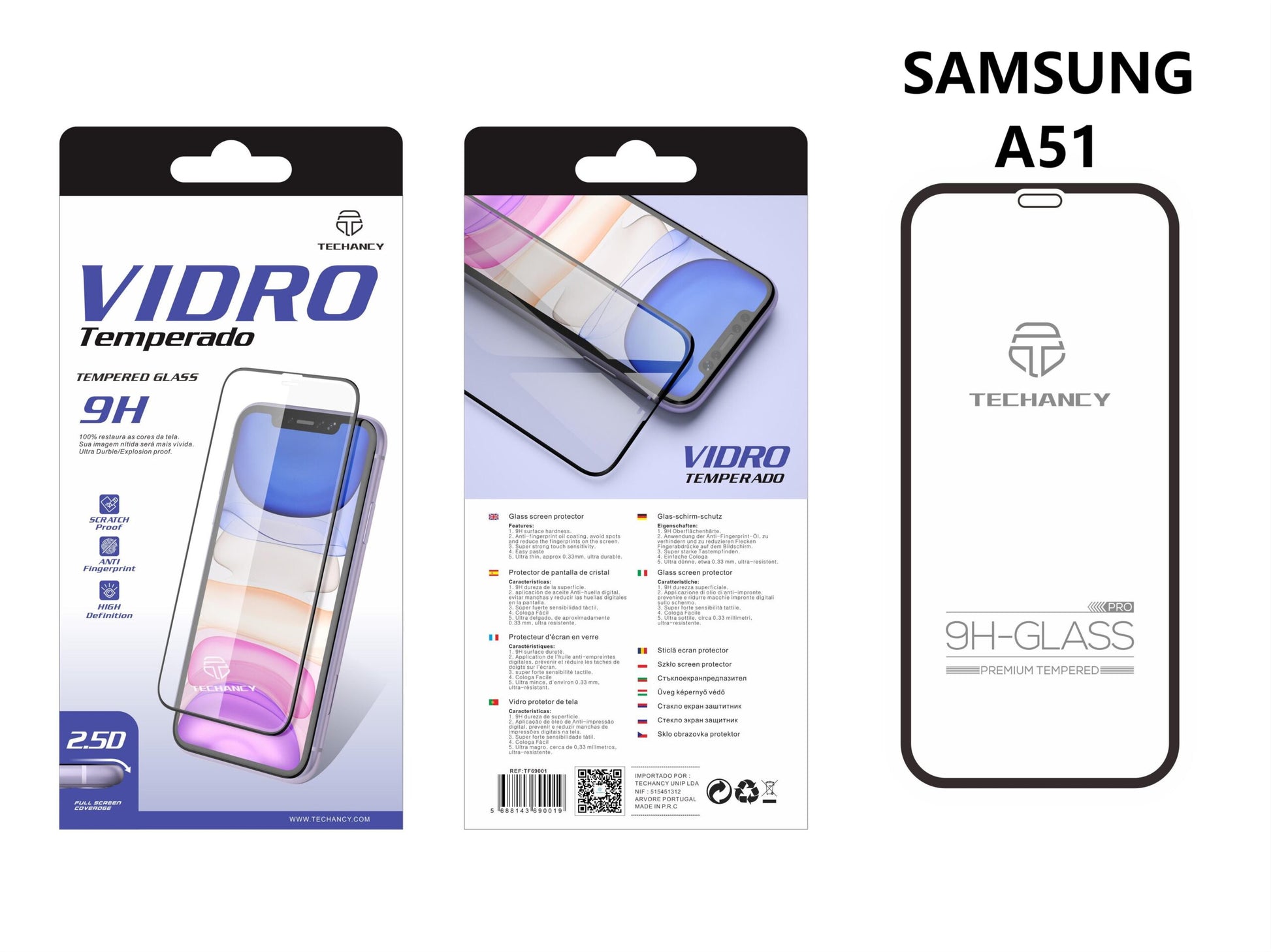 Kaljeno staklo 2.5 D za Samsung Galaxy A51