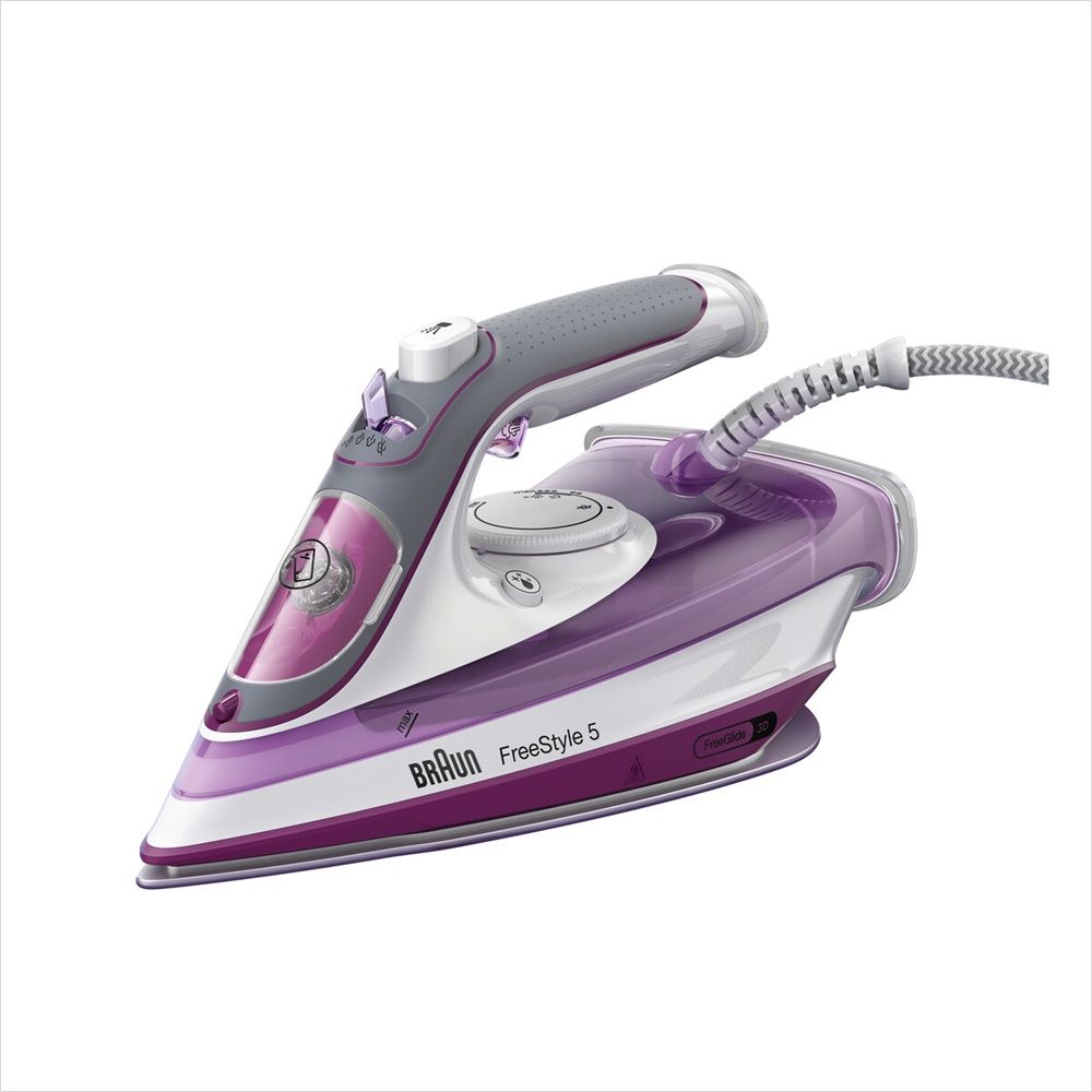 Braun TexStyle 5 SI 5037 VI Pegla na paru Keramička podnica glačala 2700 W Ljubičasto