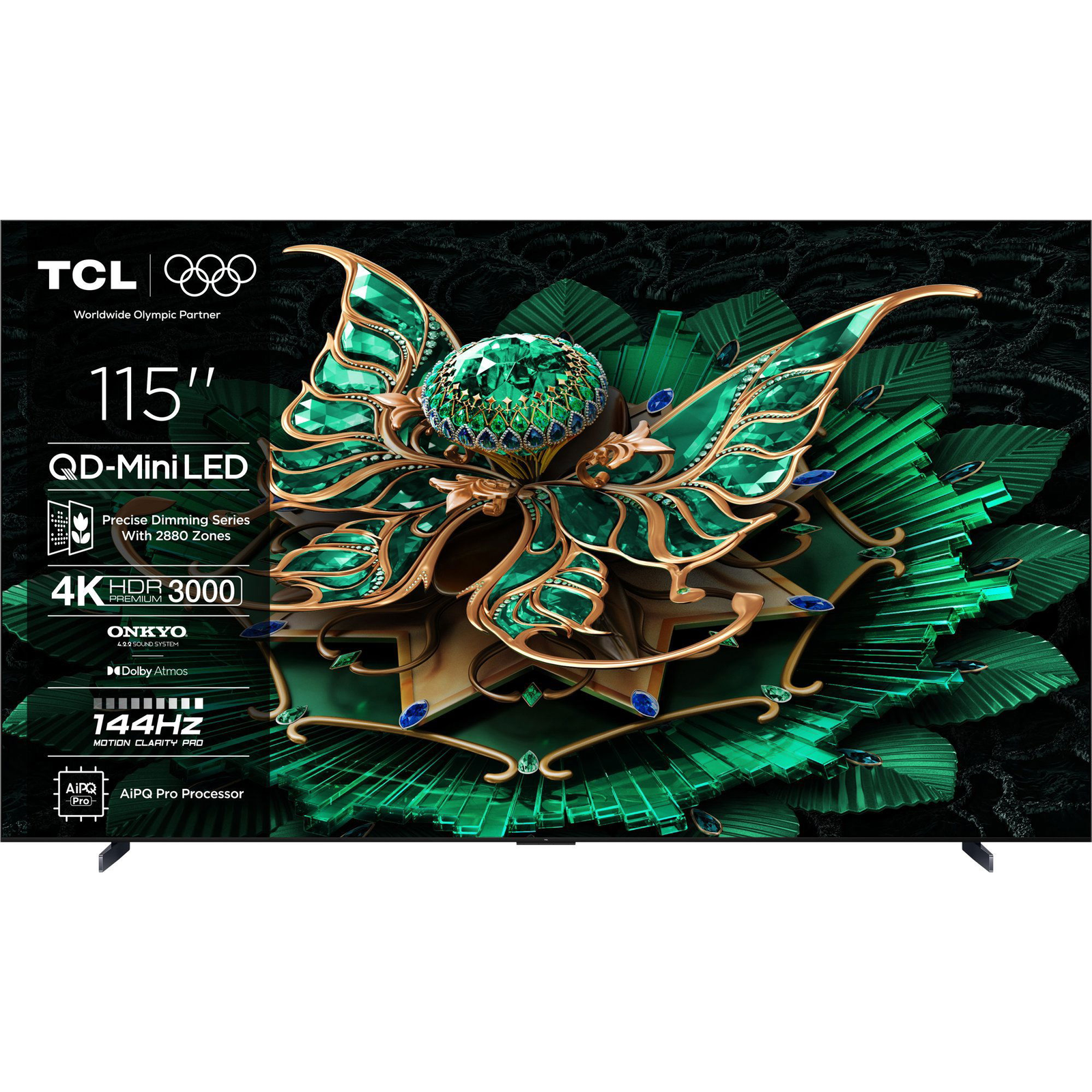 TCL 115C7K LED televizor 2,92 m (115") 4K Ultra HD Pametni televizor Wi-Fi Crno 3000 cd/m²