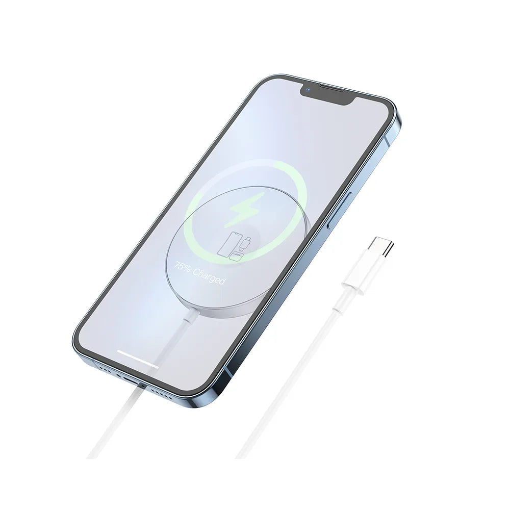 HOCO 3u1 15W induktivni punjač kompatibilan s MagSafe Delight CW41 bijeli