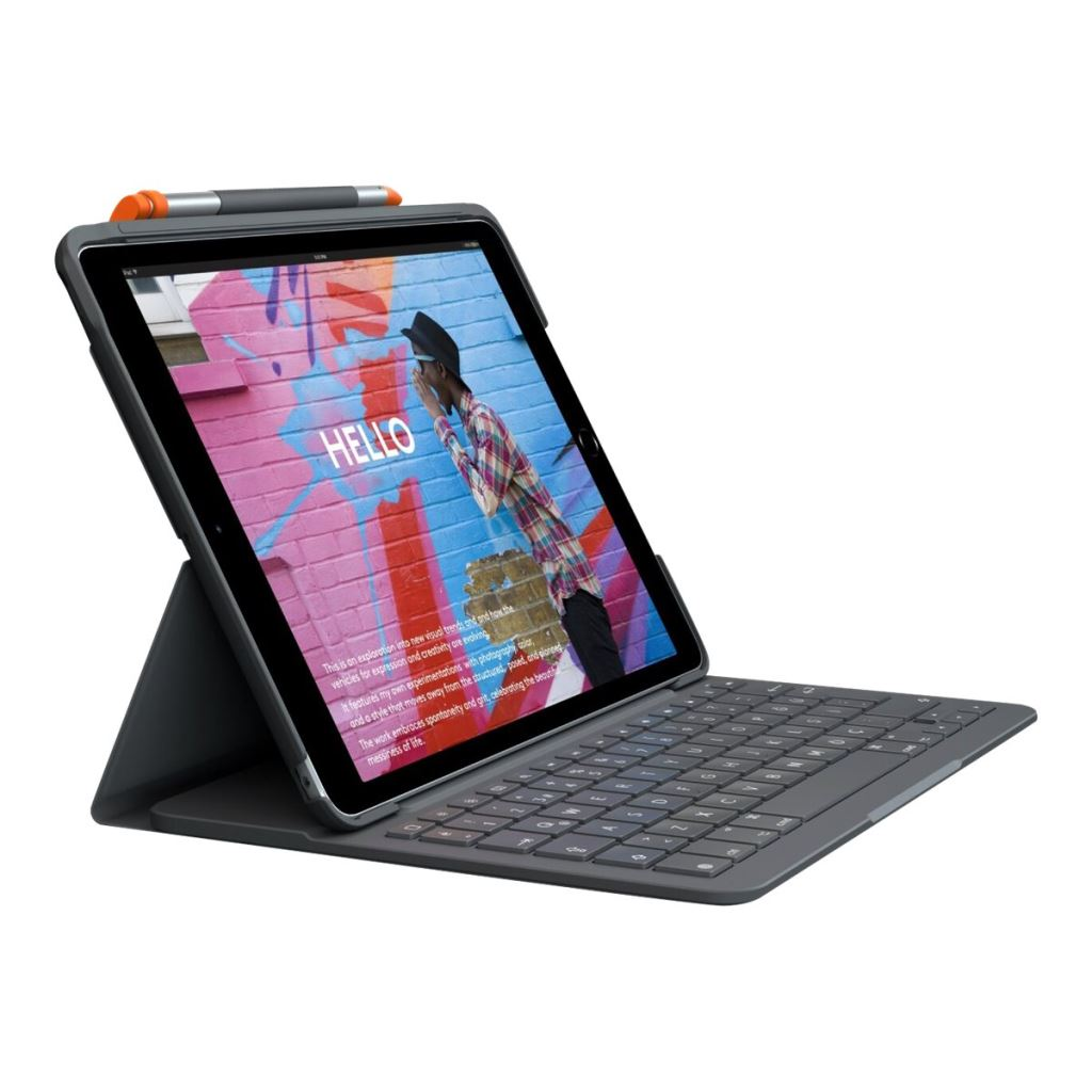 Logitech Slim Folio Sivo Bluetooth QWERTY US Međunarodna