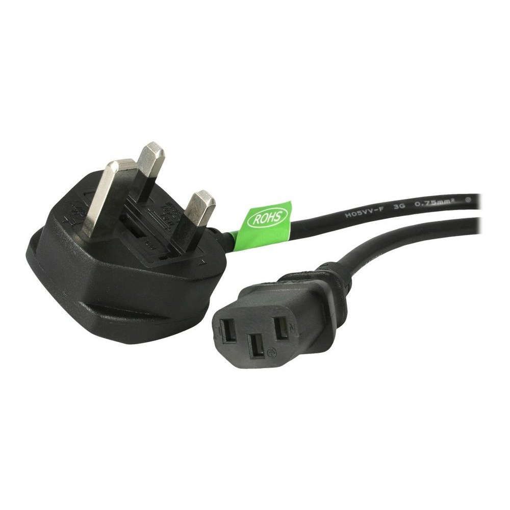 StarTech.com PXT101UK3M strujni kabel Crno 3 m C13 spoj BS 1363
