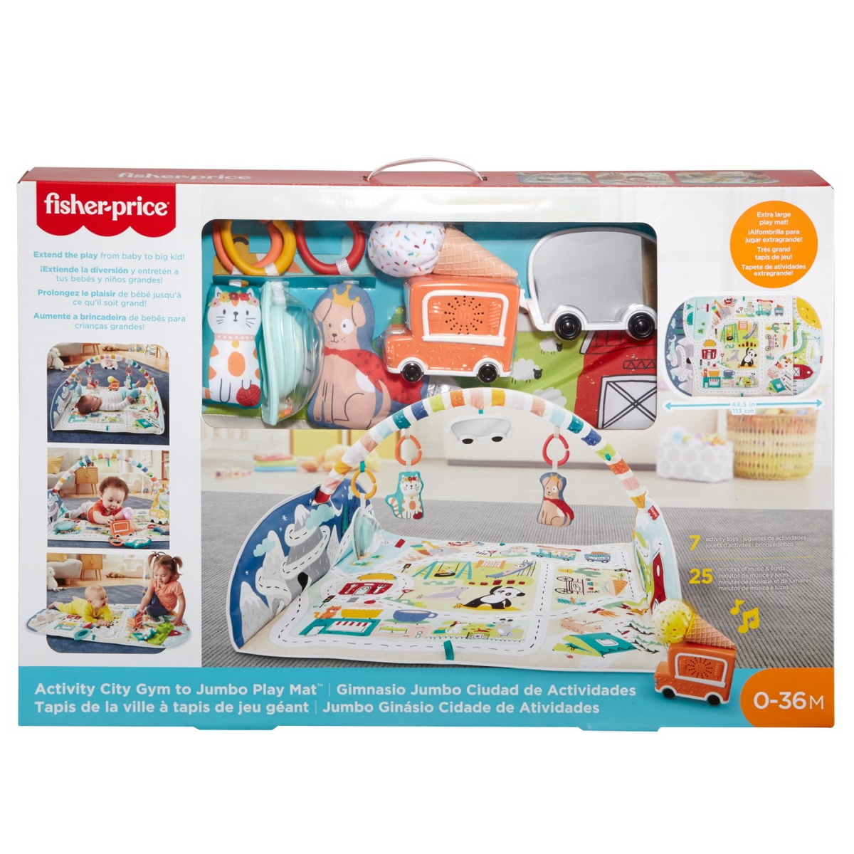 Fisher-Price GJD41 podloga za igru za bebe Tkanina, Plastika Višebojno Gimnastika za bebu