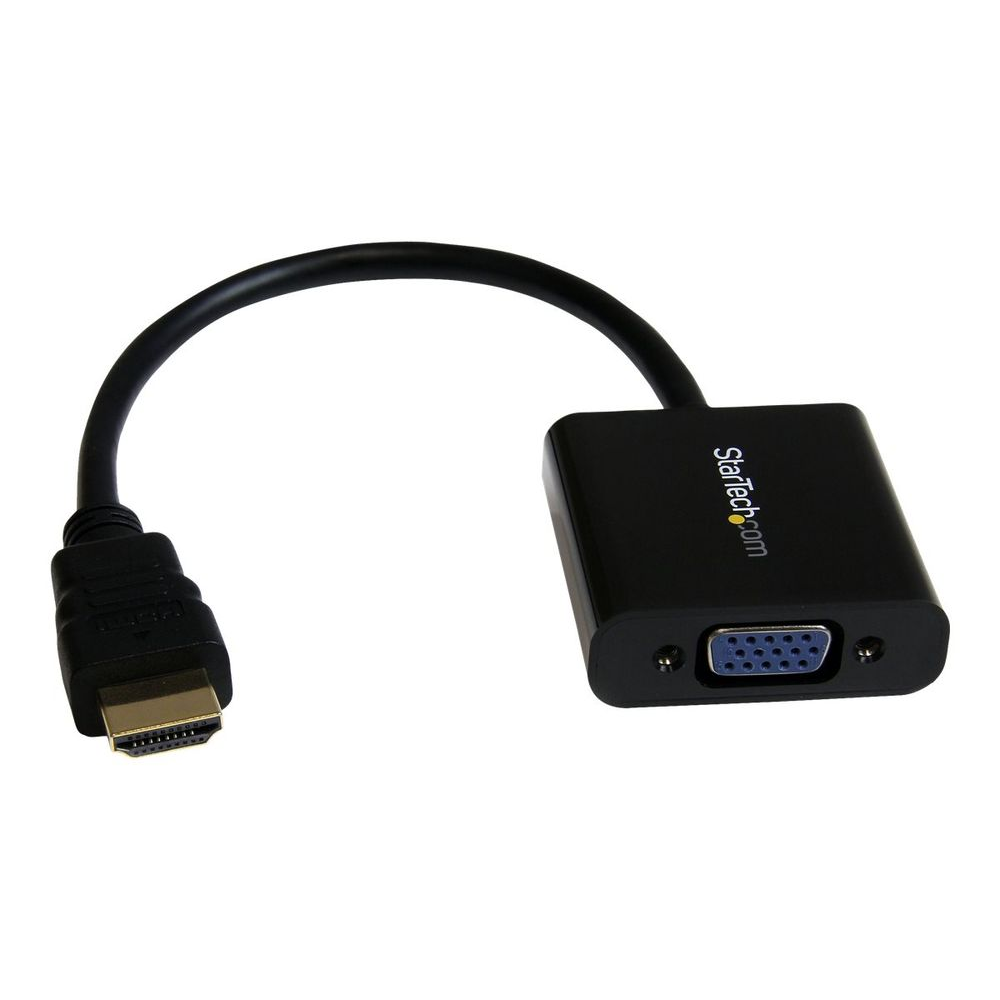 StarTech.com HD2VGAE2 prilagodnik za video kabel Crno
