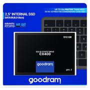 Goodram CX400 gen.2 2.5" 512 GB Serijski ATA III 3D TLC NAND