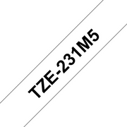 Brother TZE-231M5 traka za izradu naljepnica Crno na bijelom