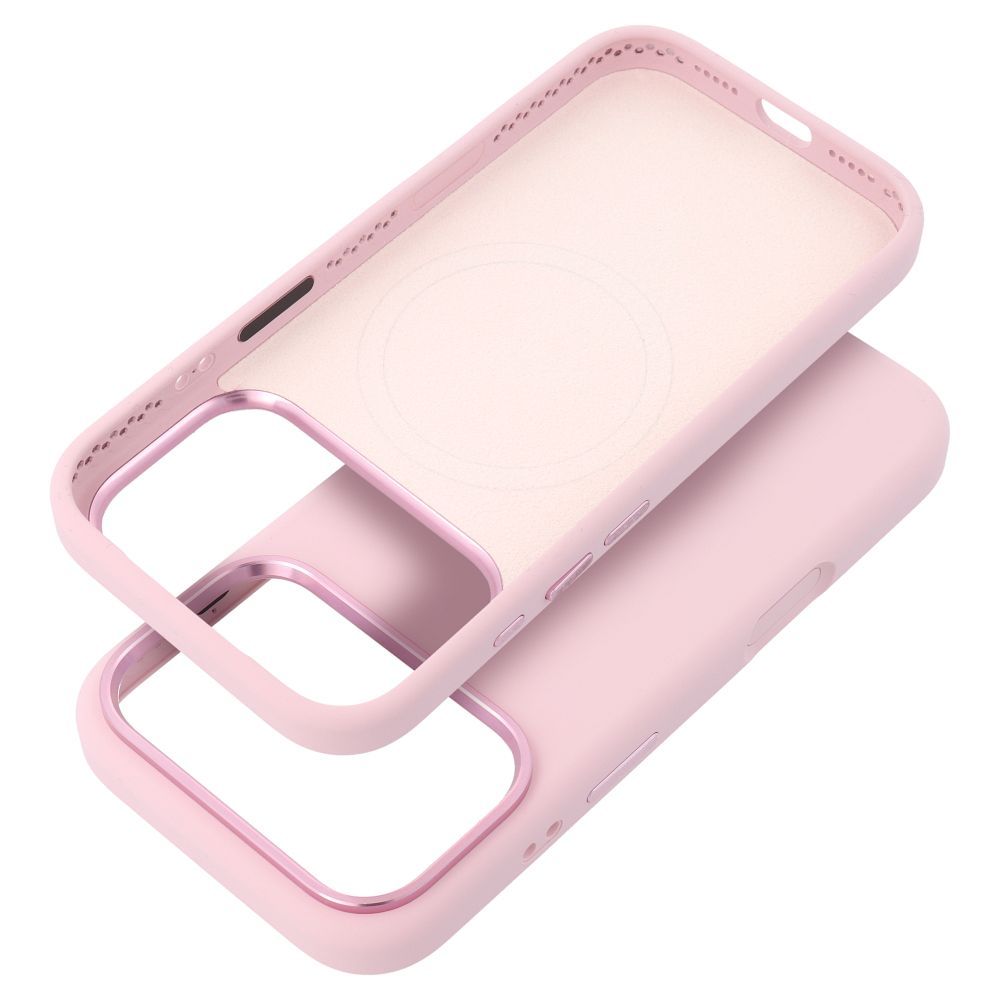 iPhone 17 Pro Forcell F-Protect Frame Premium maska kompatibilna s MagSafeom - pink