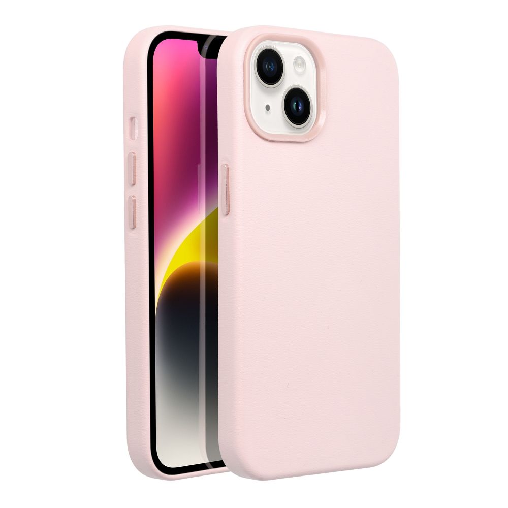 Kožna maska Mag Cover za iPhone 14 sand pink