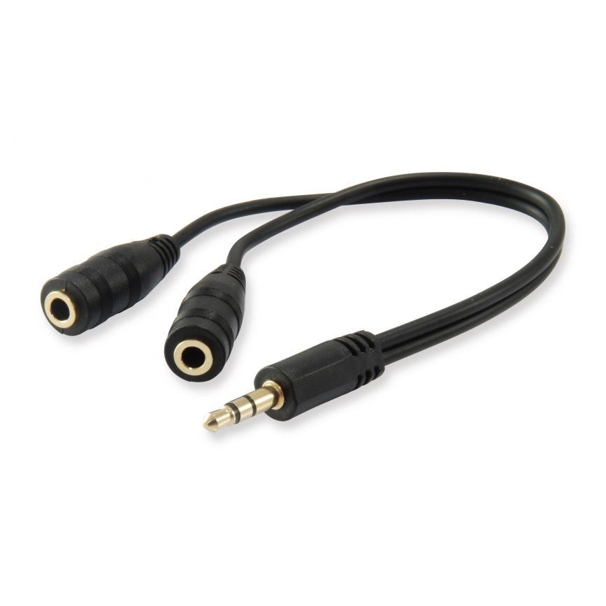 Equip 147941 audio razdjelnik Crno