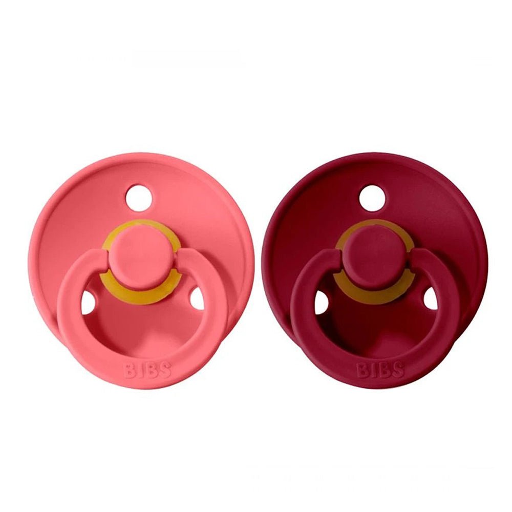 BIBS Colour dude (okrugle)- Coral/Ruby (vel.1)