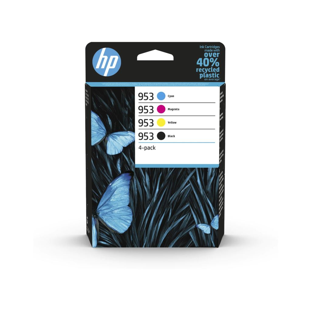 HP 953 4-pack Black/Cyan/Magenta/Yellow Original Ink Cartridges spremnik s tintom 4 kom Standardni prinos Crno, Plavo, Magenta, Žuto