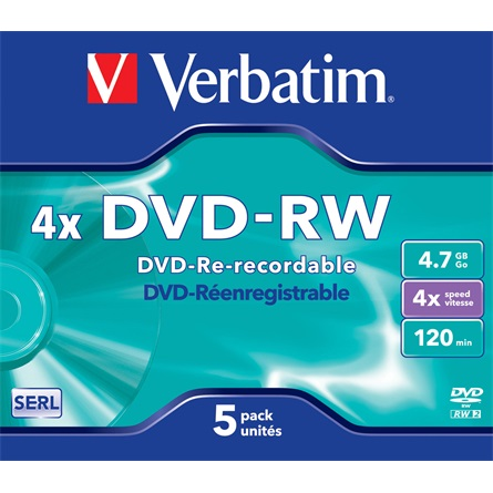 Verbatim DVD-RW Matt Silver 4x 4,7 GB 1 kom