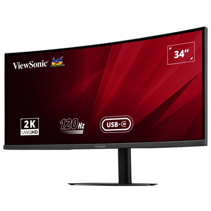 Viewsonic VA VA3420C LED display 86,4 cm (34") 3440 x 1440 pikseli UltraWide Quad HD Crno