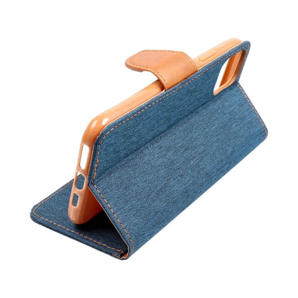CANVAS Book case za SAMSUNG GALAXY A42 5G navy plava