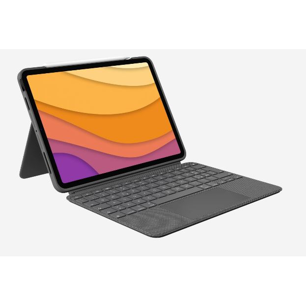 Logitech Combo Touch QWERTY US Međunarodna Smart Connector Sivo