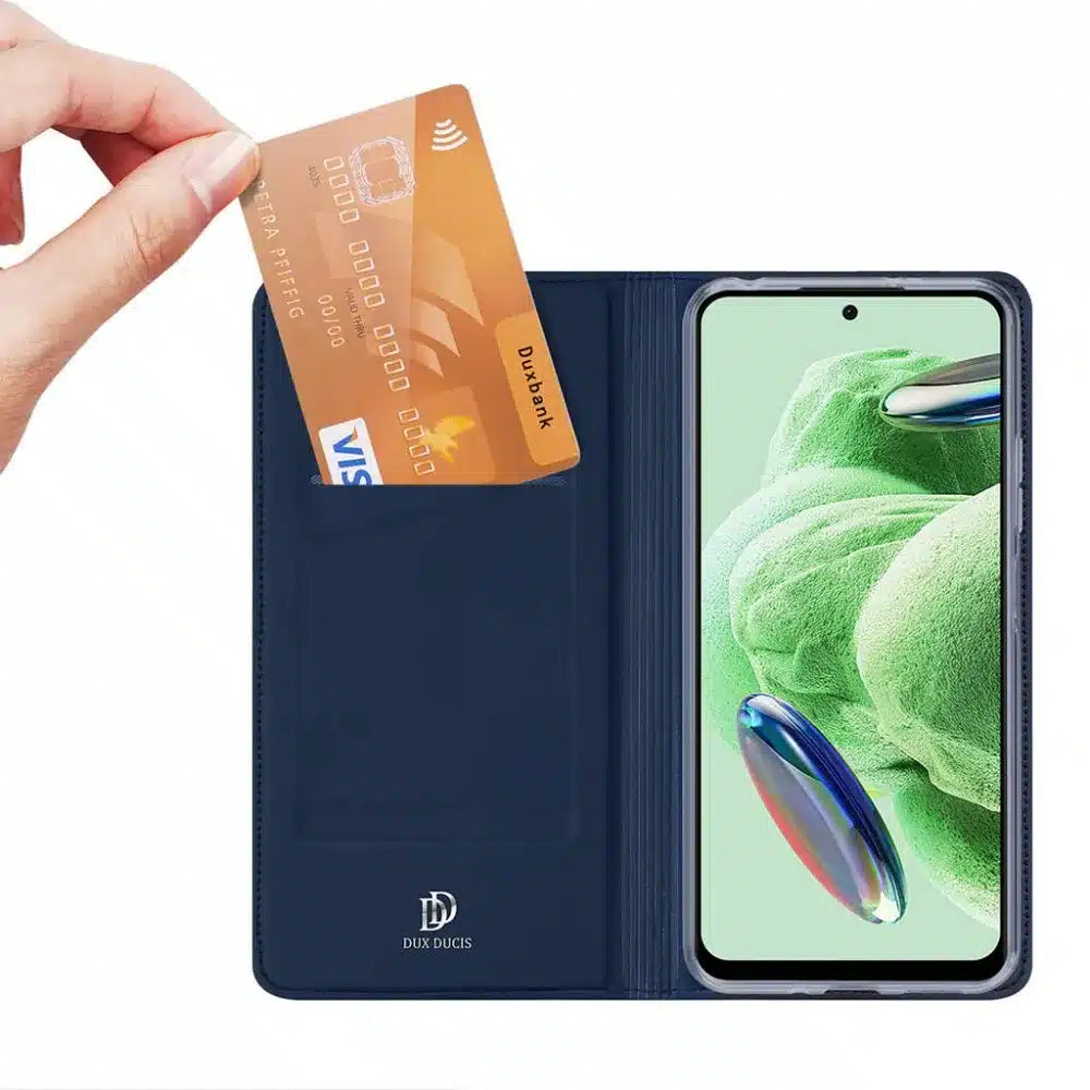 DUX DUCIS Skin Pro – preklopna maska za Redmi Note 12 5G plava