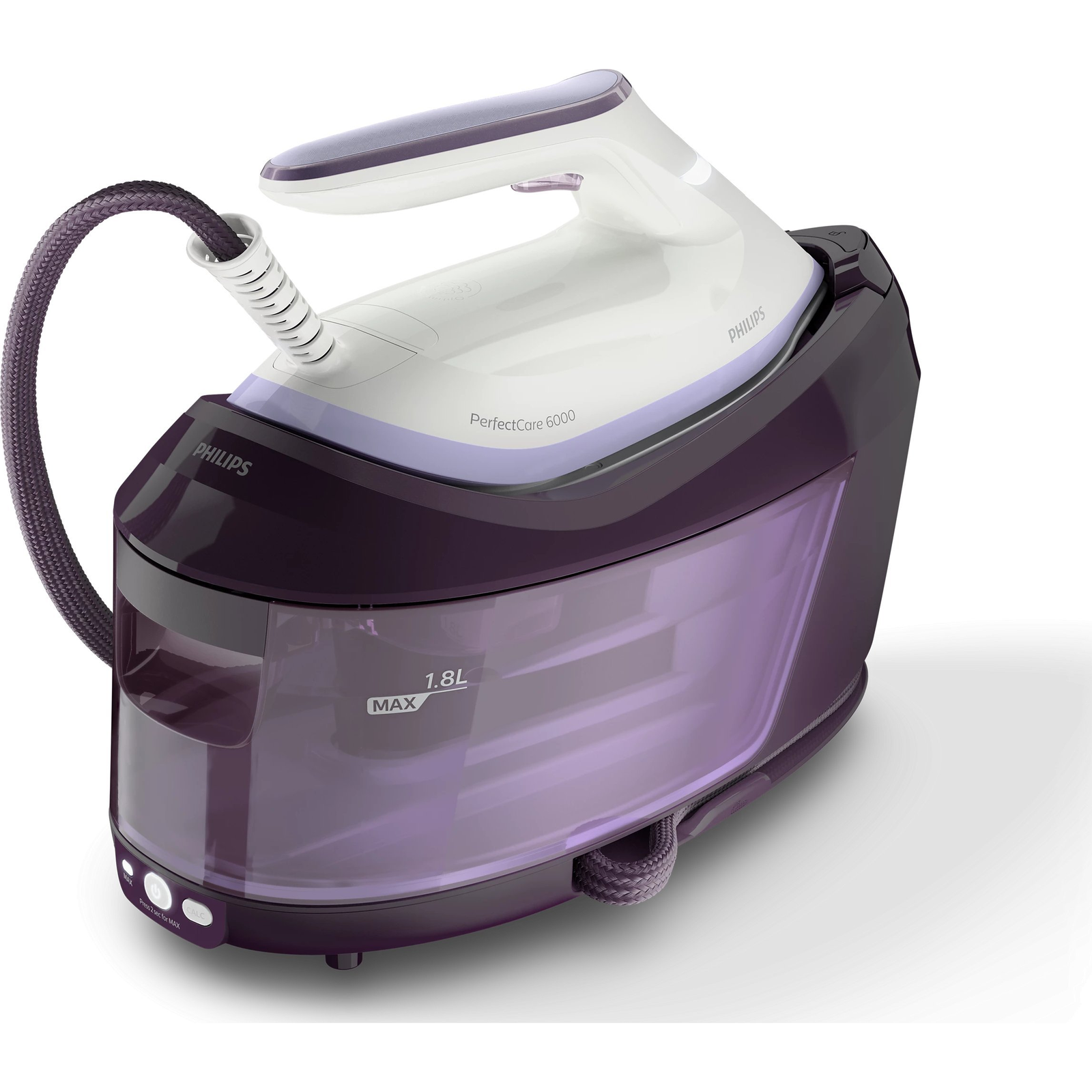 Philips PSG6024/30 postaja za glačanje na paru 2400 W 1,8 L SteamGlide Plus podnica glačala Ljubičasto
