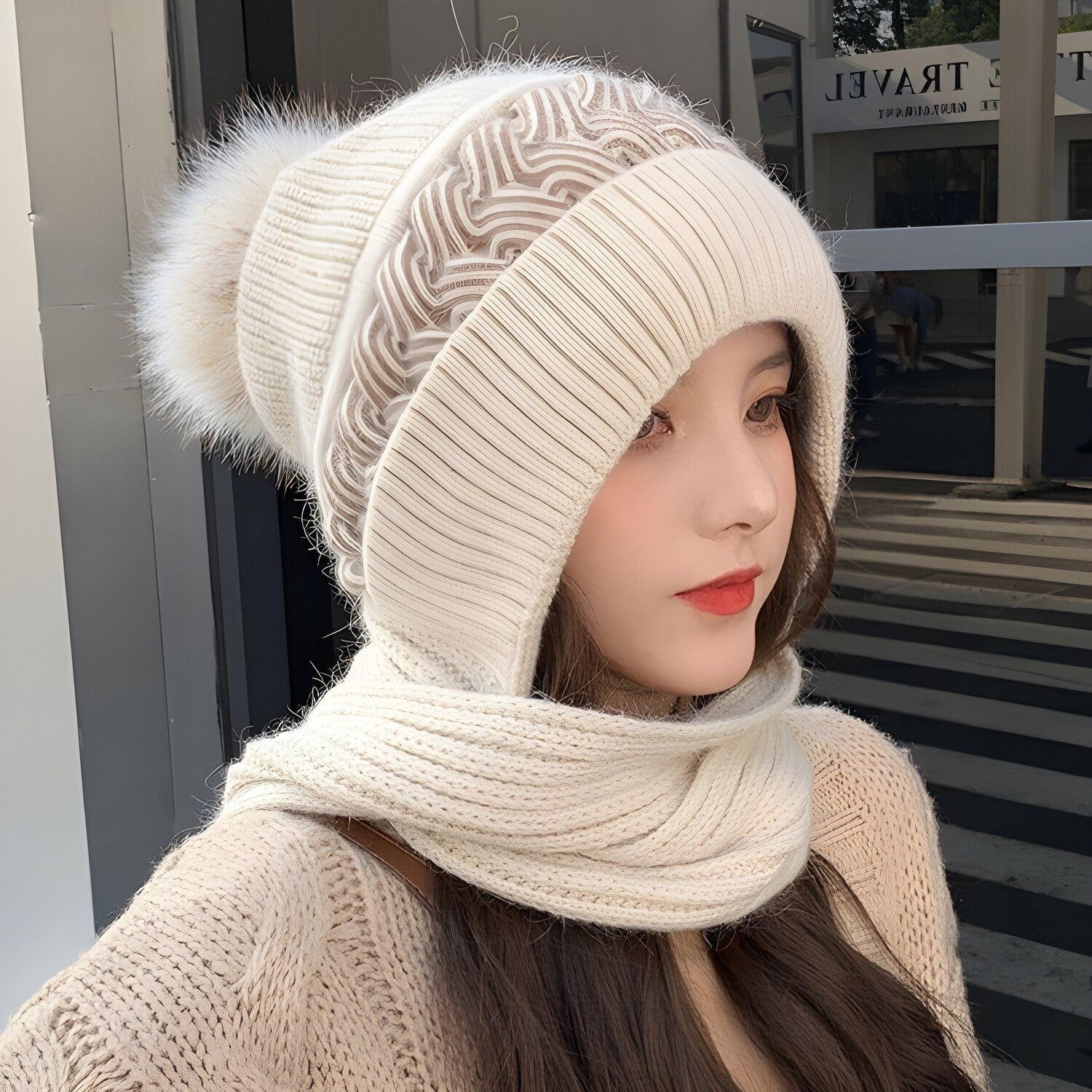Kapa sa šalom - Svijetlo smeđa KP21357