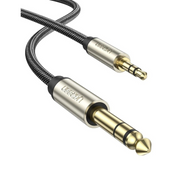 Ugreen 10625 audio kabel 1 m 2 x 6.35mm 3.5mm Crno