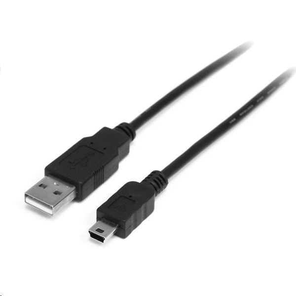 StarTech.com 2m, USB 2.0 A/Mini USB B, M/M USB kabel USB A Mini-USB B Crno