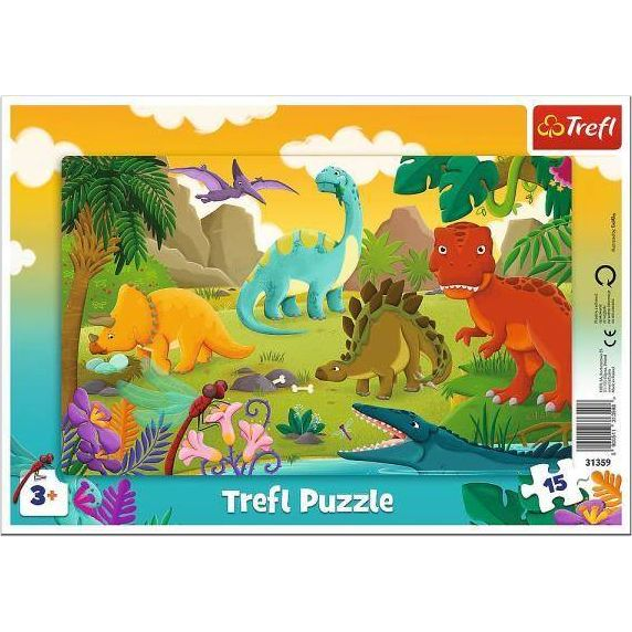 Trefl 31359 puzzle Slagalica 15 kom Dinosauri