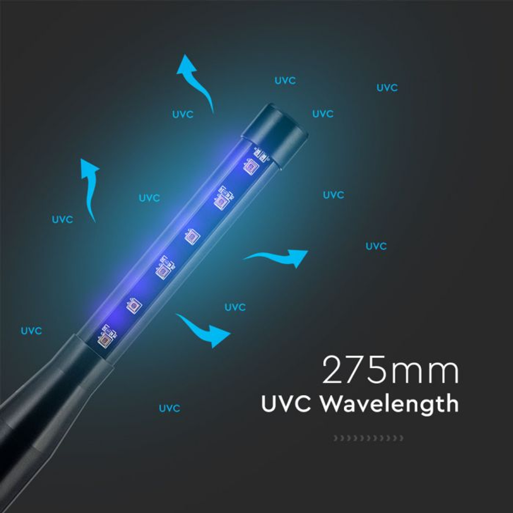 LED UV-C lámpa különböző felületek fertőtlenítésére