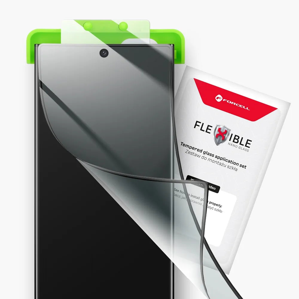 Forcell Flexible 5D - hibridno staklo za iPhone 14 Pro Max crno