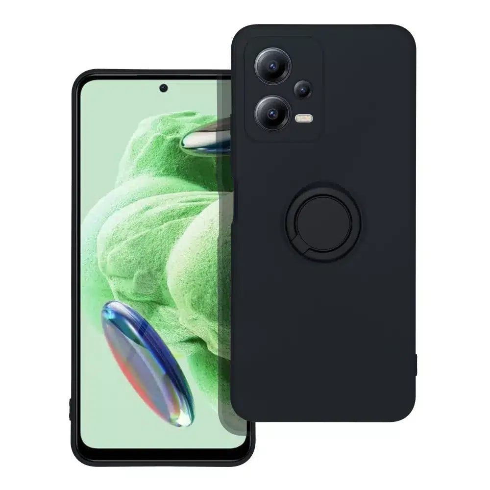SILIKONSKA RING maska za XIAOMI Redmi NOTE 12 5G crna