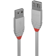 Lindy 36710 USB kabel 0,2 m USB 2.0 USB A Sivo