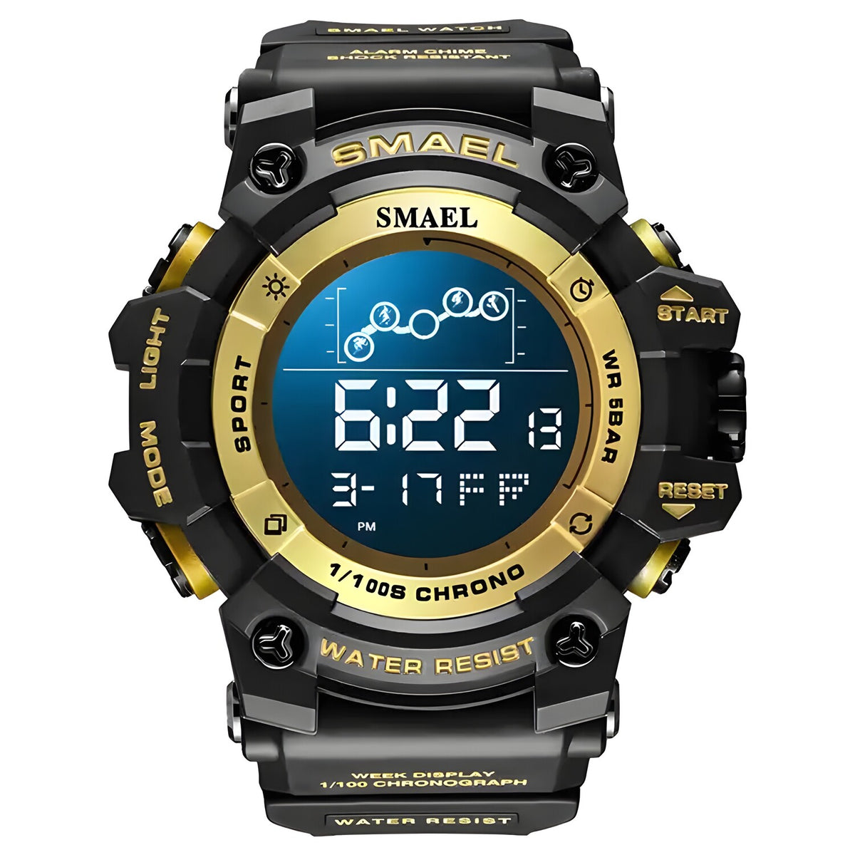 SMAEL DI-29467 sat - Crna / Zlatna KP29467