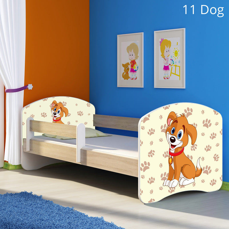 Dječji krevet ACMA s motivom, bočna sonoma 180x80 cm 11 Dog