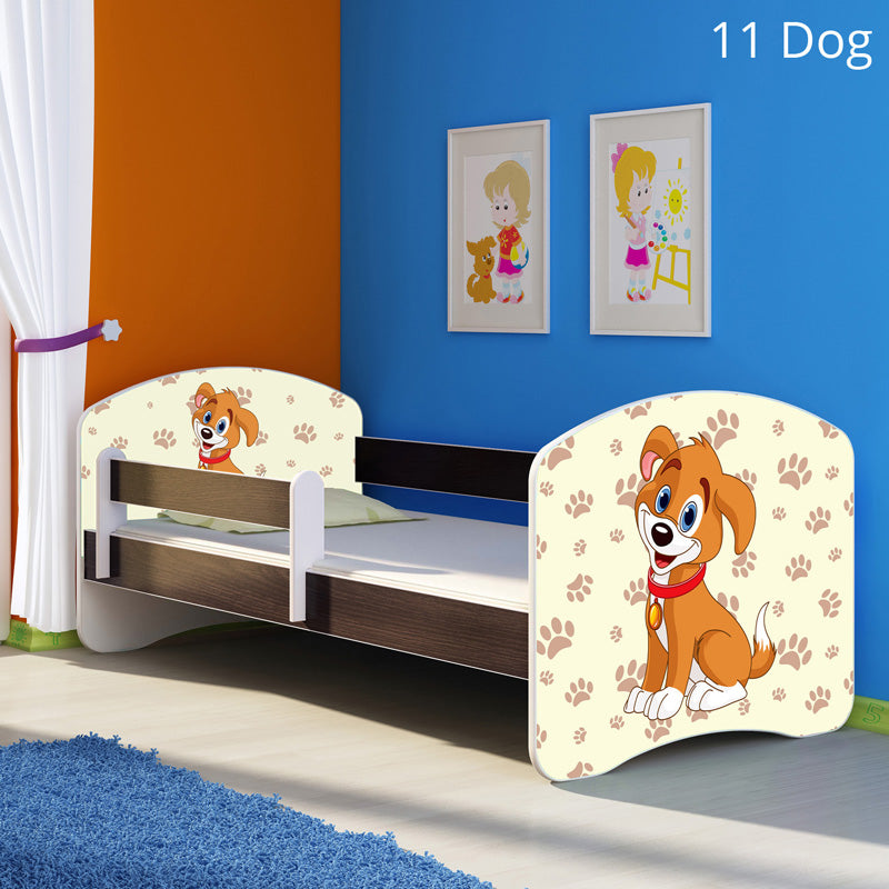 Dječji krevet ACMA s motivom, bočna wenge 160x80 cm 11 Dog