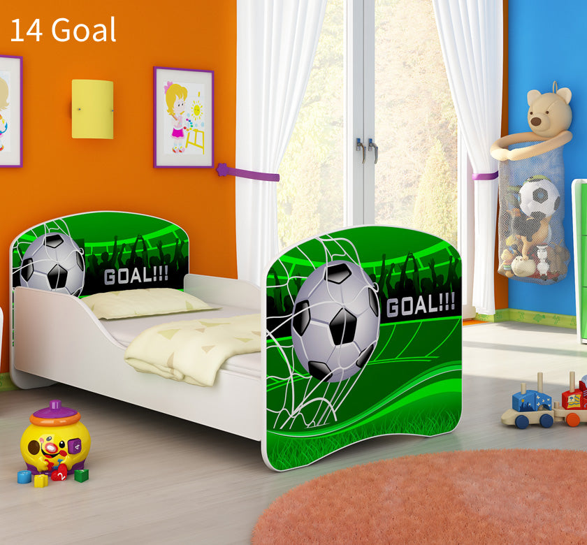 Dječji krevet ACMA s motivom 140x70 cm 14 Goal