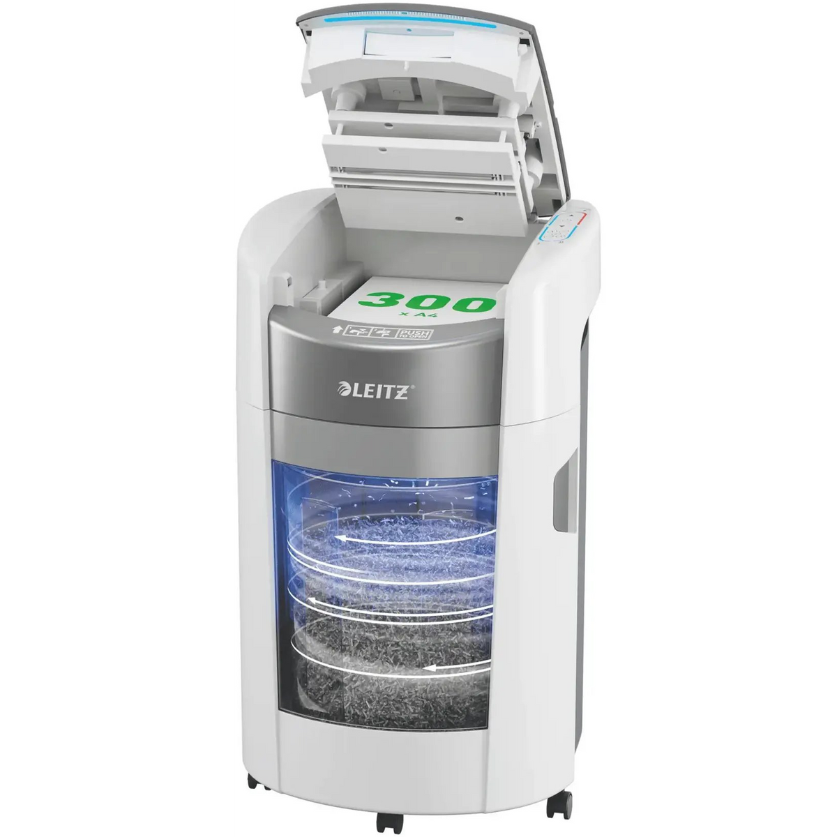 Leitz 80410000 uređaj za usitnjavanje papira Sjeckanje mikro rezom 55 dB 22,5 cm Bijelo