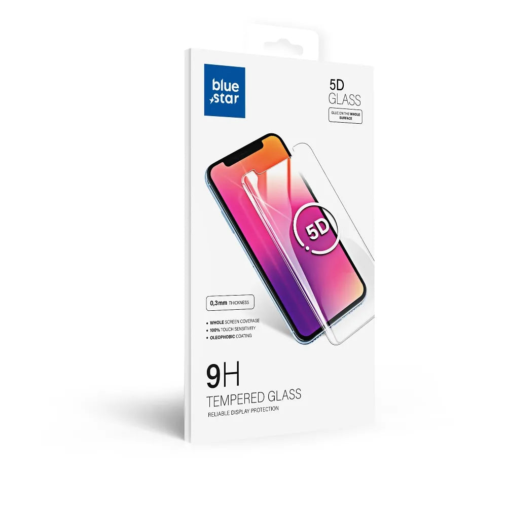 Blue Star 5D kaljeno staklo – za Samsung A15 5G (full glue/case friendly) – crno