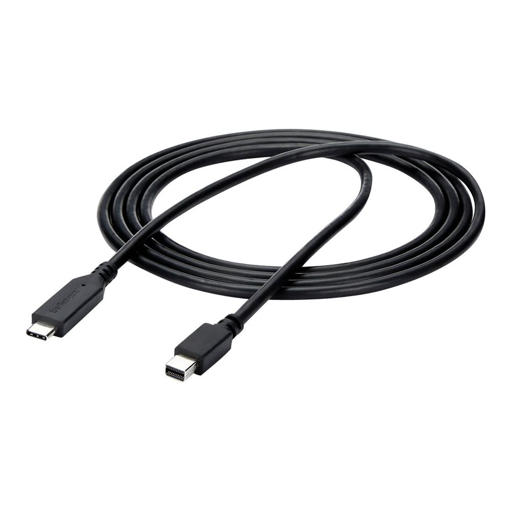 StarTech.com CDP2MDPMM6B prilagodnik za video kabel 1,8 m USB Tip-C Mini DisplayPort Crno