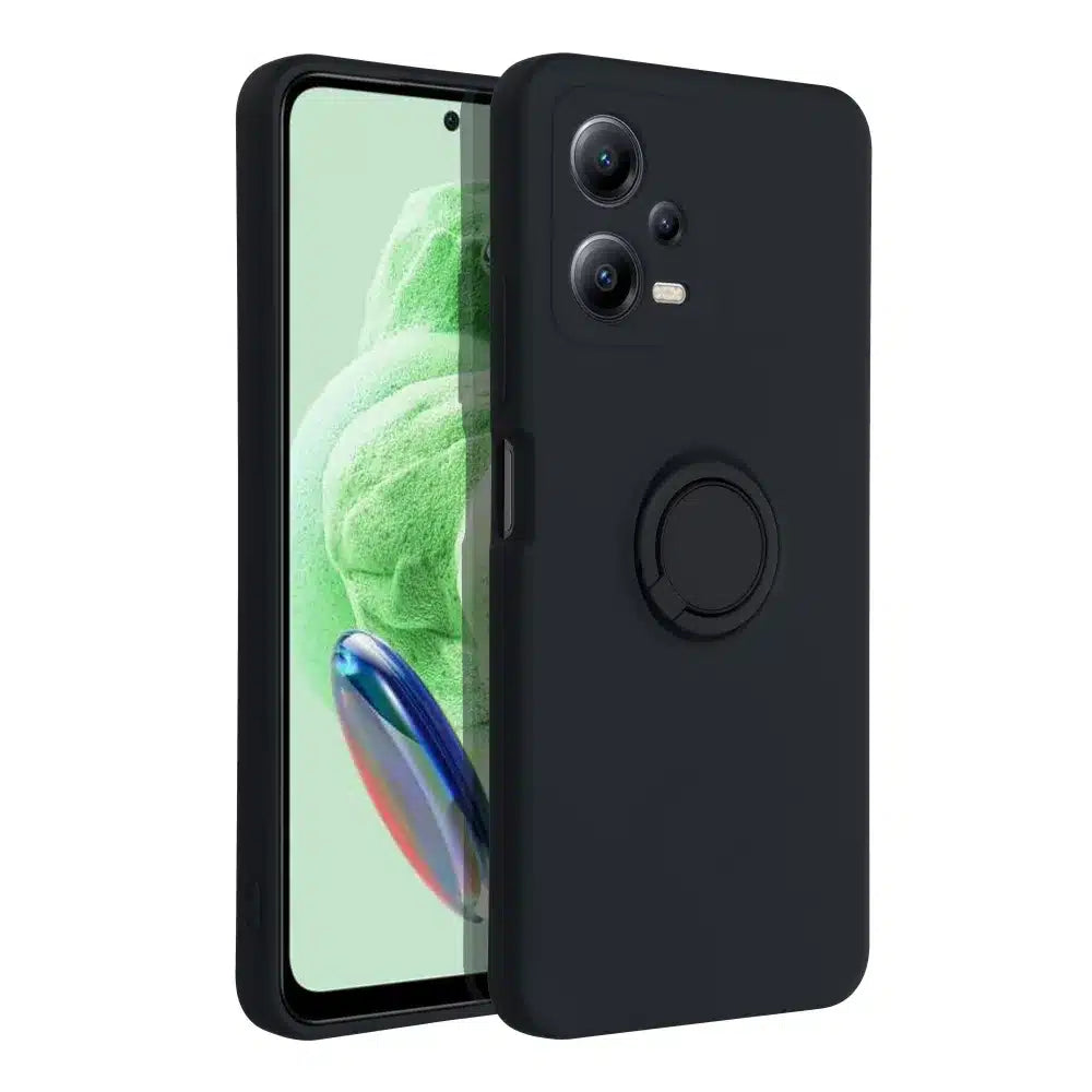 SILIKONSKA RING maska za XIAOMI Redmi NOTE 12 5G crna