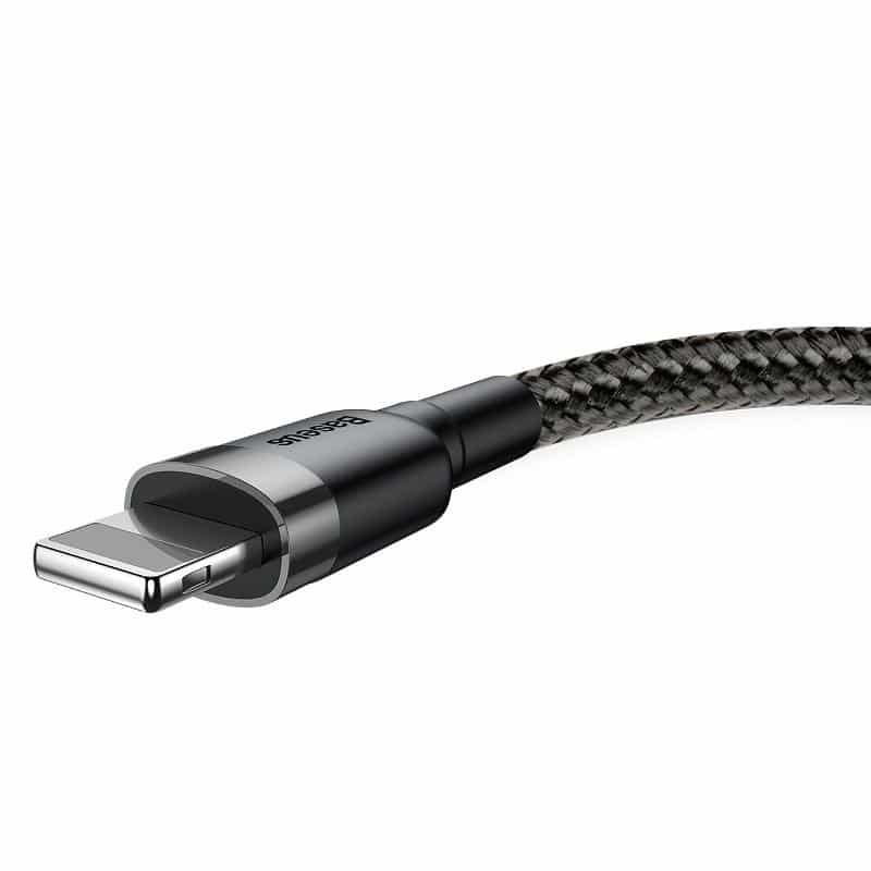 Baseus Cafule USB Lightning kabel 2.4A 50 cm (sivo+crno)